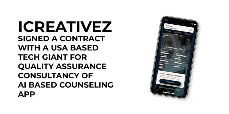 Icreativez Partners with USA-Based Tech Giant for AI-Based App Quality Assurance