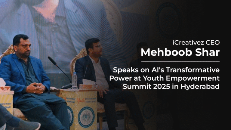iCreativez CEO Mehboob Shar Speaks on AI’s Transformative Power at Youth Empowerment Summit 2025 in Hyderabad